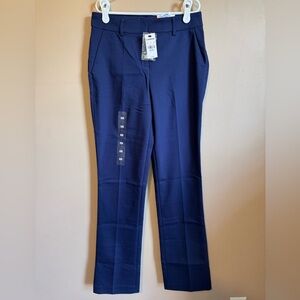 Express Women's Navy Blue Columnist Barely Boot Mid Rise Pants